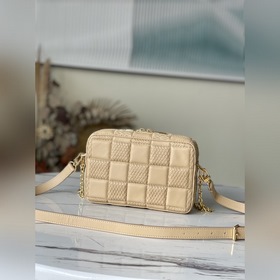 LV Модель： M59111 Сумка Troca в бежевом цвете Сумка Damier стега