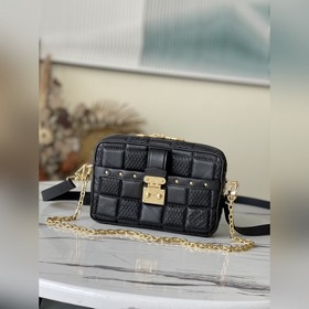 LV Артикул： M59116 Черная сумка Troca Сумка Damier стеганым узор