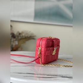LV Артикул： M59118 Сумка Troca в розовом цвете Сумка Damier стег