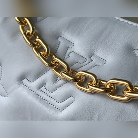 LV Артикул： M59825 Сумка синего цвета с эффектом смога из кожи с