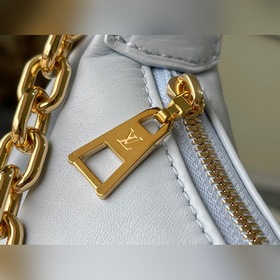 LV Артикул： M59825 Сумка синего цвета с эффектом смога из кожи с