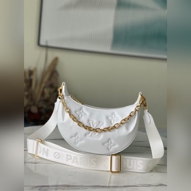 LV Модель： M59959 Белая сумка Мягкая форма из плотной кожи стега