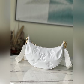 LV Модель： M59959 Белая сумка Мягкая форма из плотной кожи стега