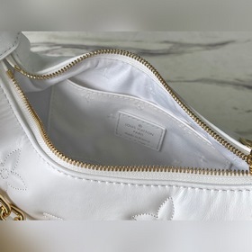 LV Модель： M59959 Белая сумка Мягкая форма из плотной кожи стега