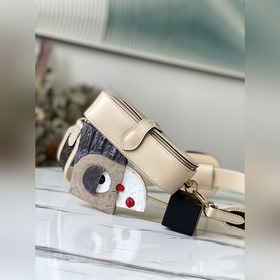LV Артикул： M69841 Молочно-белый Сумка Officier Сочетание кожи д
