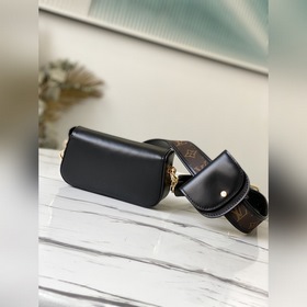 LV Артикул： M69841 Черный Сумка Officier Сочетание кожи деталей 