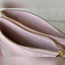 LV Артикул： M81429 Розовый Сумка с двумя молниямиз мягкой кожи 