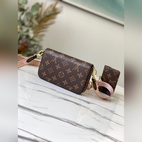 LV Артикул： M80091 Розовый комплект из трех предметов MULTI POCH