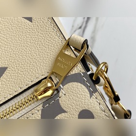 LV Артикул： M45384 Кремово-белая сумка Pochette Métis с тисненым 