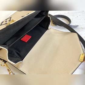 LV Модель M45384 Молочный белый &nbsp; Сумка Pochette Métis С