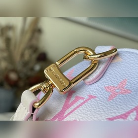 LV Модель： M46078 Розовая сумка BB Классический узор на увеличен