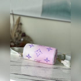 LV Модель： M46078 Розовая сумка BB Классический узор на увеличен