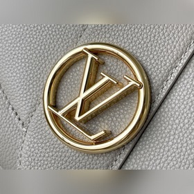 LV Артикул： M58728 Серая сумка Pont 9 Soft Изготовлена из зернис
