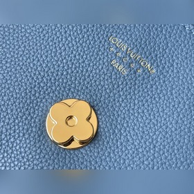 LV Артикул： M58964 Синяя сумка Pont 9 Soft Изготовлена из зернис