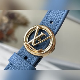 LV Артикул： M58964 Синяя сумка Pont 9 Soft Изготовлена из зернис