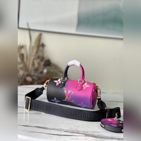 LV Модель： M59860 Розовый Сумка BB Классический узор из увеличе