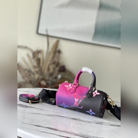 LV Модель： M59860 Розовый Сумка BB Классический узор из увеличе