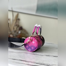 LV Модель： M59860 Розовый Сумка BB Классический узор из увеличе