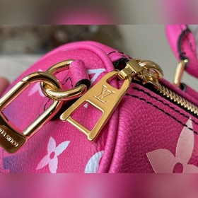 LV Модель： M59860 Розовый Сумка BB Классический узор из увеличе