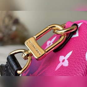 LV Модель： M59860 Розовый Сумка BB Классический узор из увеличе
