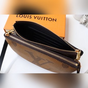 LV Артикул： M69203 Сумка Double Zip Pochette Сочетание ткани Mo