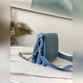 LV Модель M57790 Сине-серый  Coussin Маленькая сумка Из капсуль