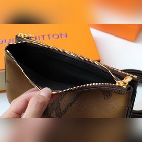 LV Модель M67562 POCHETTE DOUBLE ZIP Сумка на цепочке Сумка Poch