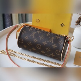 LV Подержанная сумка-цилиндр Модель： M40713 Старый узор Сверхми