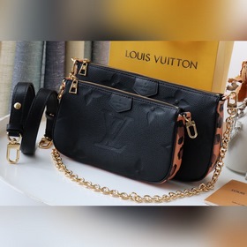 LV Артикул： M45777 Леопардовый принт Multi Pochette Accessories С