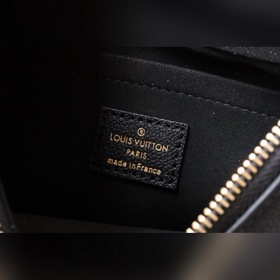 LV Модель： M46091 Черный Сумка BB Узор на коже создан с помощью п