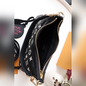 LV Модель： M46091 Черный Сумка BB Узор на коже создан с помощью п