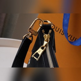 LV Модель： M46091 Черный Сумка BB Узор на коже создан с помощью п