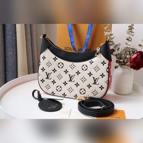 LV Модель： M46091 Черный Сумка BB Узор на коже создан с помощью п