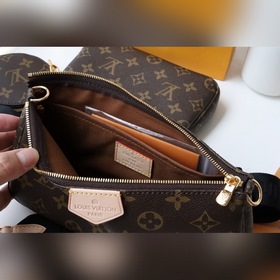 LV Новый комплект из трех предметов, артикул： M44823, черный Сум