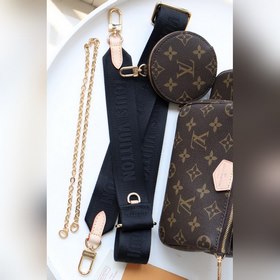 LV Новый комплект из трех предметов, артикул： M44823, черный Сум