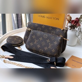 LV Новый комплект из трех предметов, артикул： M44823, черный Сум