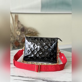 LV Модель： M57793 Черная лаковая кожа Coussin, маленькая сумка Б
