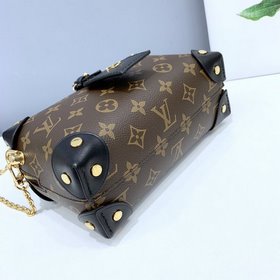 LV  Сумка Petite Malle Souple Модель： M45571 Черная сумка Petite