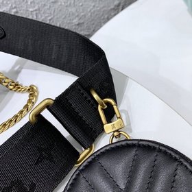 LV Модель M56466 Черная сумка Multi Pochette New Wave Изготовлена
