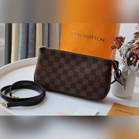 LV Модель M40712 Компактная и легкая сумка из парусины. Можно нос