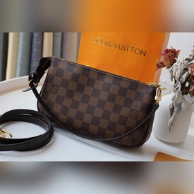 LV Модель M40712 Компактная и легкая сумка из парусины. Можно нос