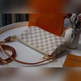 LV Модель M40712 Компактная и легкая сумка из парусины. Можно нос