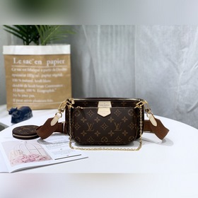 LV Модель： M44823 Старая модель. Компактная и легкая сумка из бре