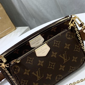 LV Модель： M44823 Старая модель. Компактная и легкая сумка из бре