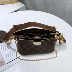 LV Модель： M44823 Старая модель. Компактная и легкая сумка из бре