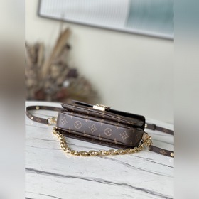LV Артикул： M46279 Почтальонская сумка с винтажным принтом, мален