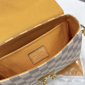 LV Модель： N53 Почтовая сумка с белыми клетками CROISETTE Компак