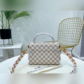 LV Модель： N53 Почтовая сумка с белыми клетками CROISETTE Компак