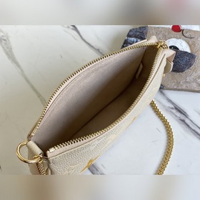 LV Модель M80501 Ванильно-желтый Мини-сумочка Pochette Accessoir