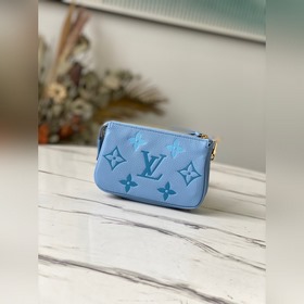 LV Артикул： M80501 Летняя синяя сумка Mini Pochette Accessoires